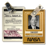 Jack Swigert Personally Owned NASA ID Badge